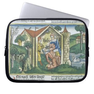 Apocrypha: Tobit is blinded by sparrow's droppings Laptop Sleeve
