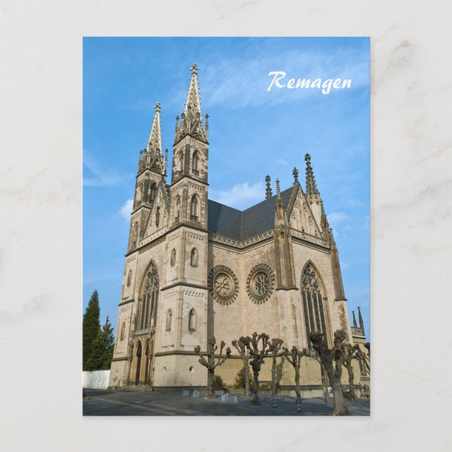 Apollinaris Church in Remagen, Germany Postcard (Front)