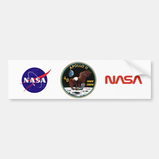 Apollo 11: 40th Anniversary Logo Bumper Sticker (Front)