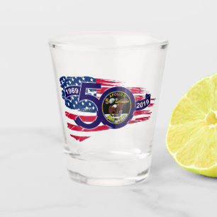 Apollo 11 50th Anniversary 1969 - 2019 Shot Glass