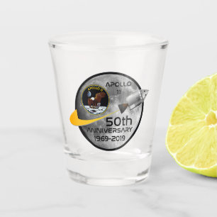 Apollo 11 50th Anniversary 1969 - 2019 Shot Glass