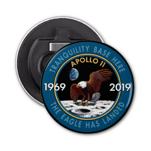 Apollo 11 50th Anniversary Mission Patch Insignia Bottle Opener