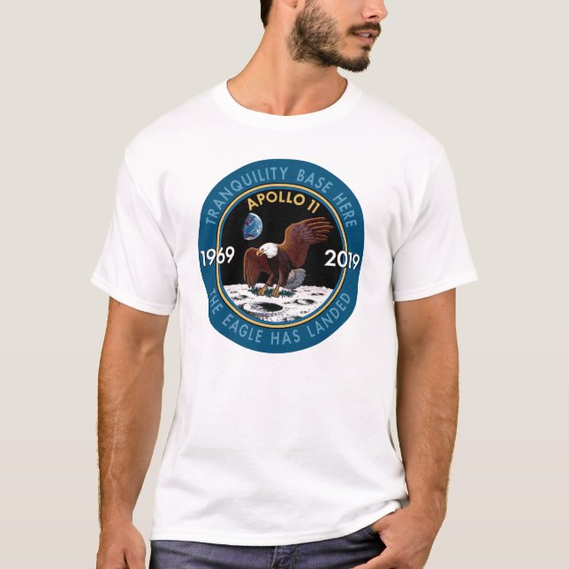 Apollo 11 50th Anniversary Mission Patch Insignia T-Shirt (Front)