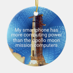 Apollo 11 Computing Power Ceramic Tree Decoration