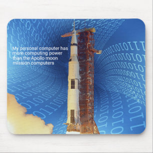 Apollo 11 Computing Power Mouse Pad