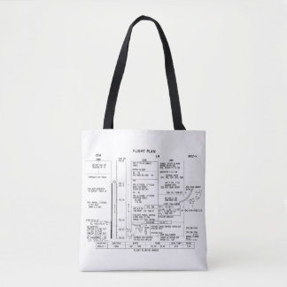 Apollo 11 Flight Plan Tote Bag