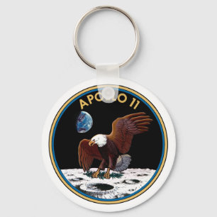Apollo 11 insignia key ring