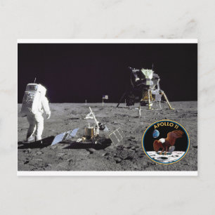 Apollo 11 landing site postcard
