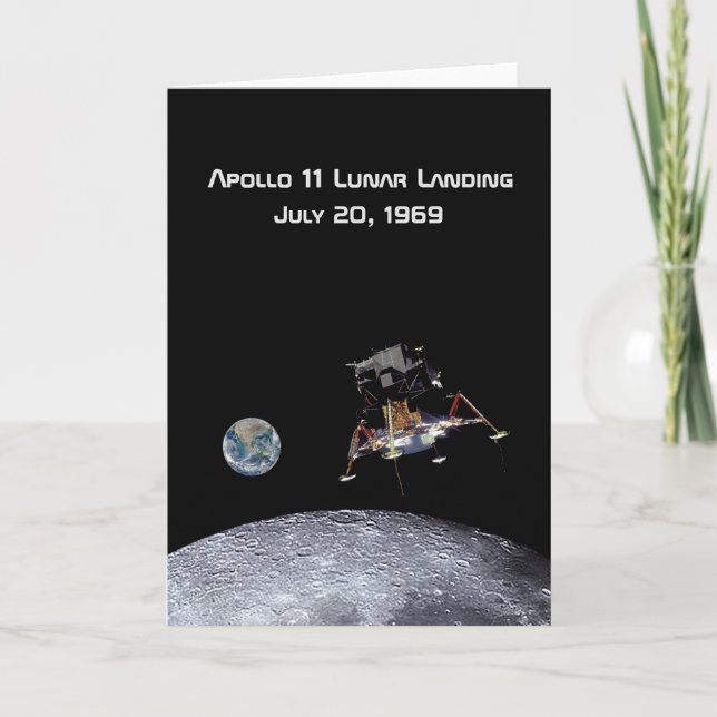 Apollo 11 Lunar Landing Card (Front)