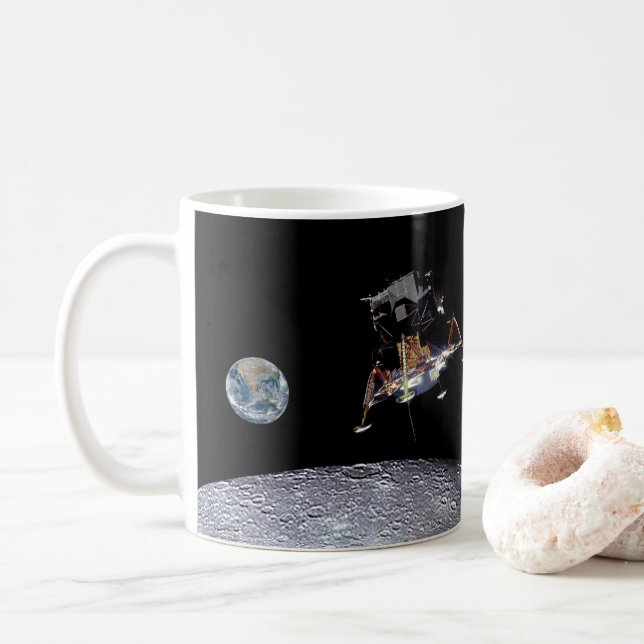 Apollo 11 Lunar Landing Coffee Mug (With Donut)