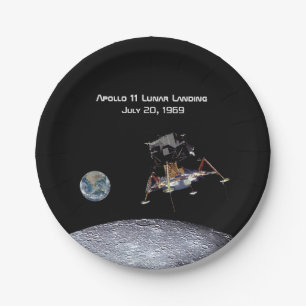 Apollo 11 Lunar Landing Paper Plate