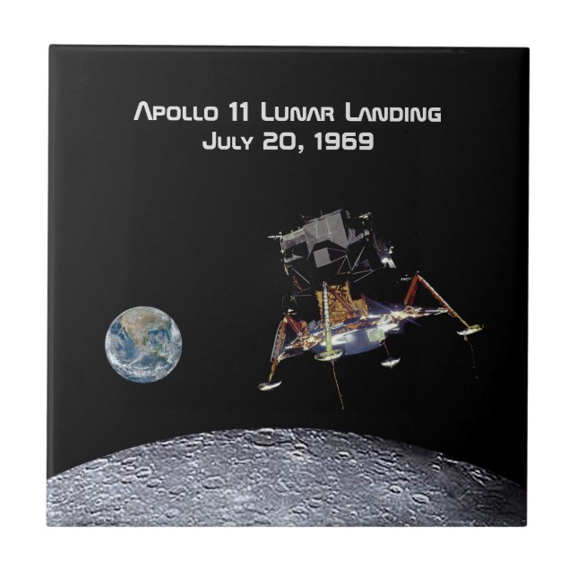 Apollo 11 Lunar Landing Tile (Front)