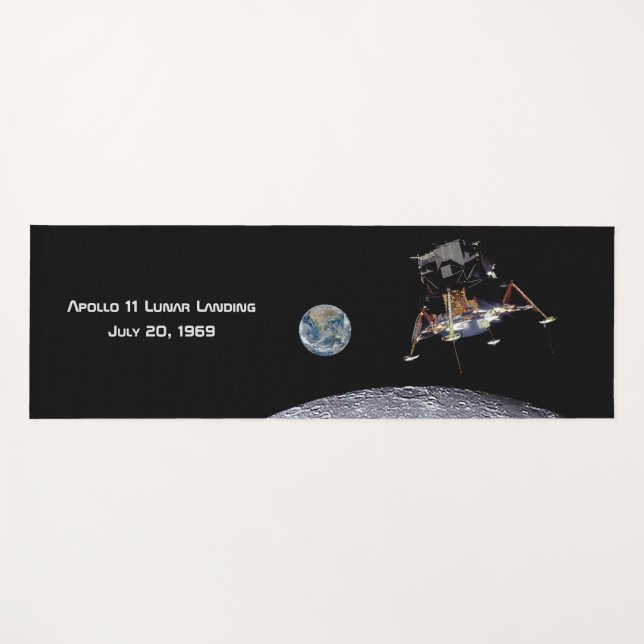 Apollo 11 Lunar Landing Yoga Mat (Front (Horizontal))