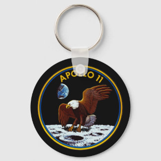 Apollo 11 mission patch key ring