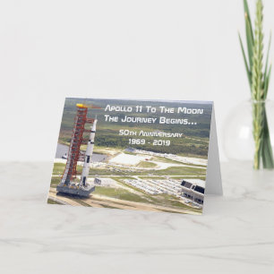 Apollo 11 Mission to the Moon Anniversary Card