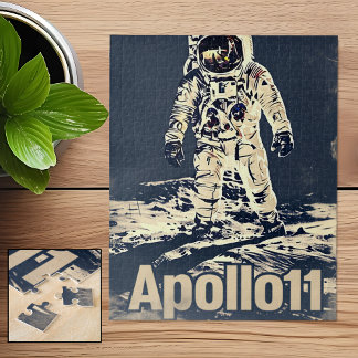Apollo 11 Vintage Poster Jigsaw Puzzle