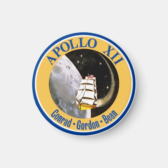 Apollo 12: Back to the Moon! Magnet (Front)