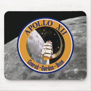 Apollo 12 Mission Patch Logo Mouse Pad