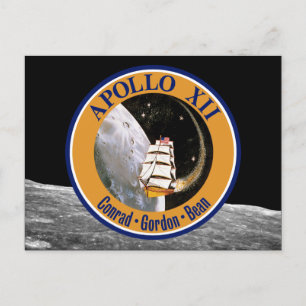 Apollo 12 Mission Patch Logo Postcard