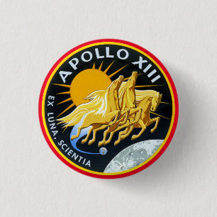 Apollo 13-insignia 3 cm round badge
