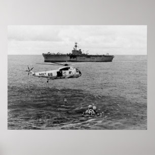 Apollo 13 Splashdown & Recovery Poster