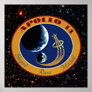 Apollo 14 NASA Mission Patch Logo Poster