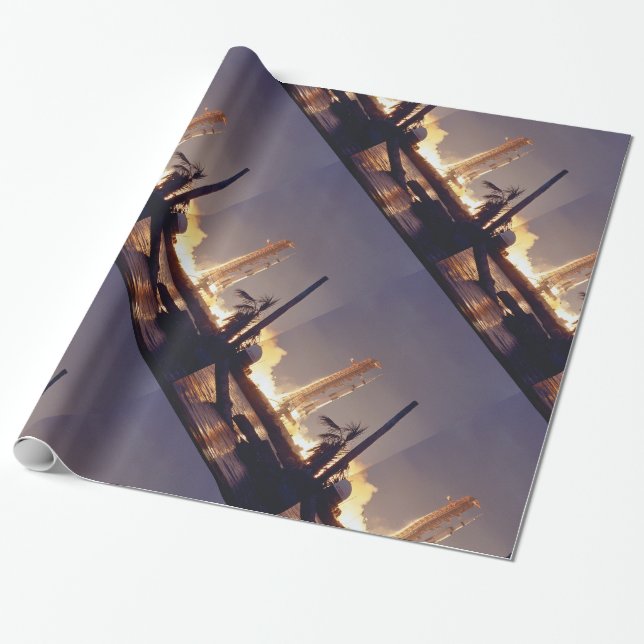 Apollo 14 wrapping paper (Unrolled)