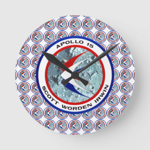 Apollo 15-insignia  round clock