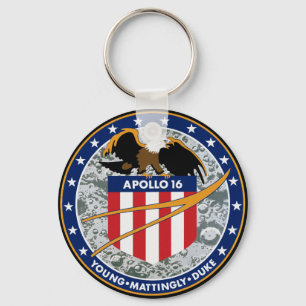 Apollo 16 NASA Mission Patch Logo Key Ring