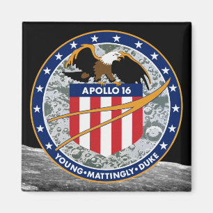 Apollo 16 NASA Mission Patch Logo Magnet