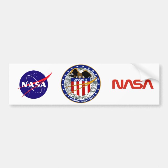 Apollo 16:  The Penultimate Flight Bumper Sticker (Front)