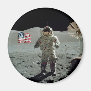 Apollo 17 Astronaut in the Taurus Littrow Valley Magnet