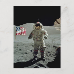 Apollo 17 Astronaut in the Taurus Littrow Valley Postcard