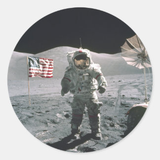 Apollo 17 Last ma on the Moon Sticker