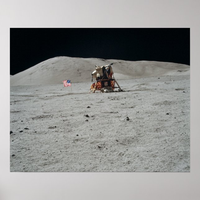 Apollo 17 Lunar Module Landing Site Poster (Front)