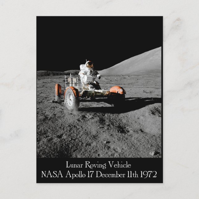 Apollo 17 Lunar Vehicle Postcard (Front)