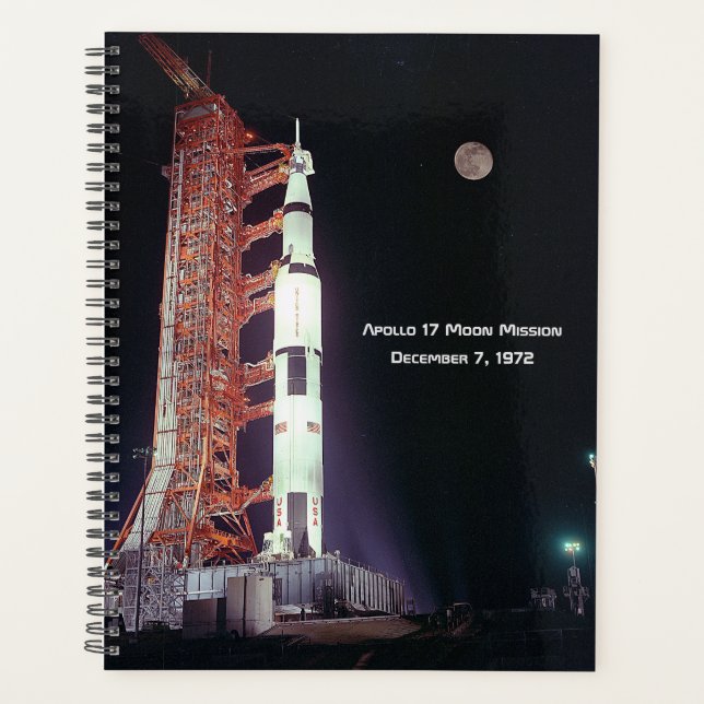 Apollo 17 Moon Mission Can Cooler Planner (Front)