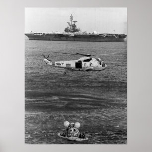 Apollo 17 Splashdown & Recovery Poster