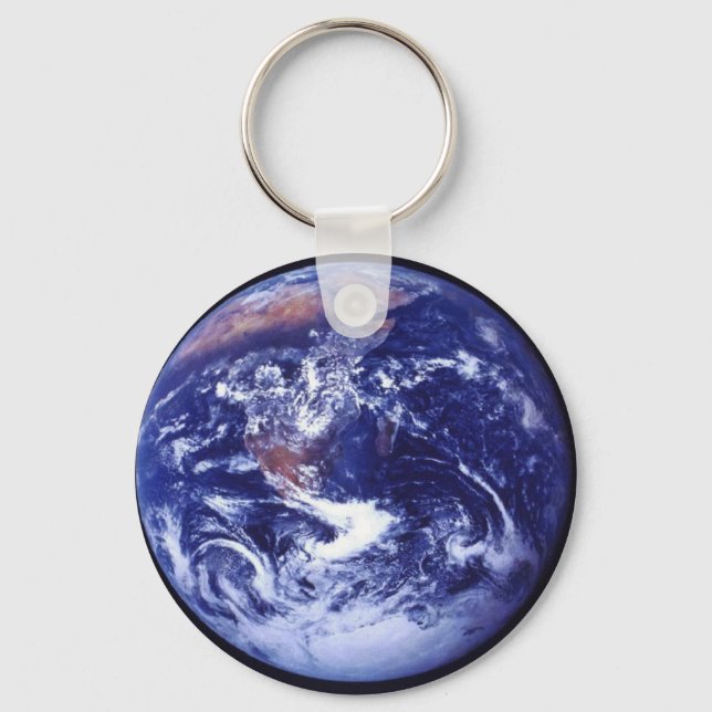 Apollo 17 view of Earth in space Key Ring (Front)