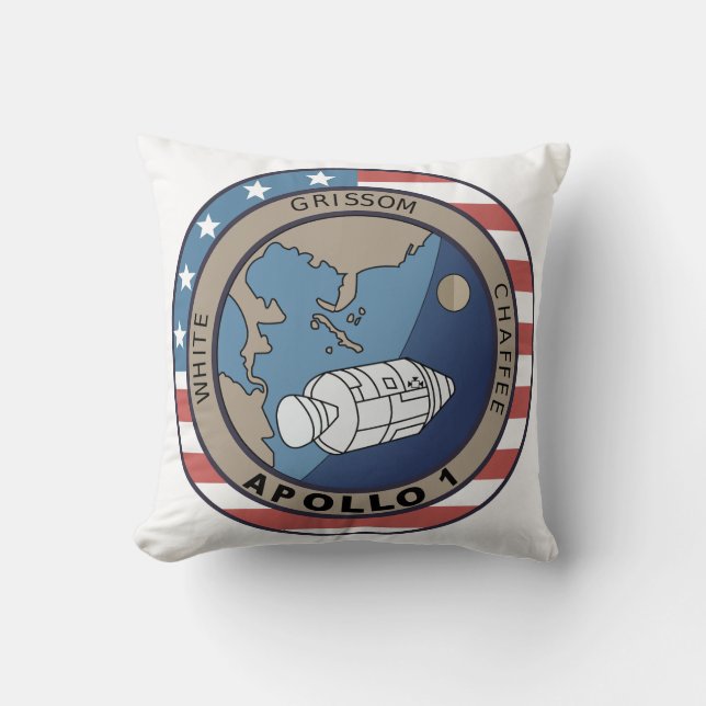 Apollo 1 Mission Patch   Cushion (Front)