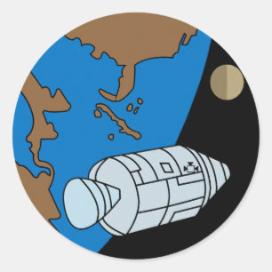 Apollo 1 Mission Patch Logo Classic Round Sticker
