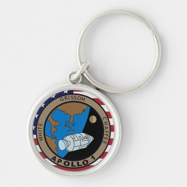 Apollo 1 Mission Patch Logo Key Ring (Front)