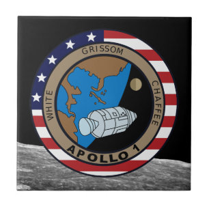 Apollo 1 Mission Patch Logo Tile