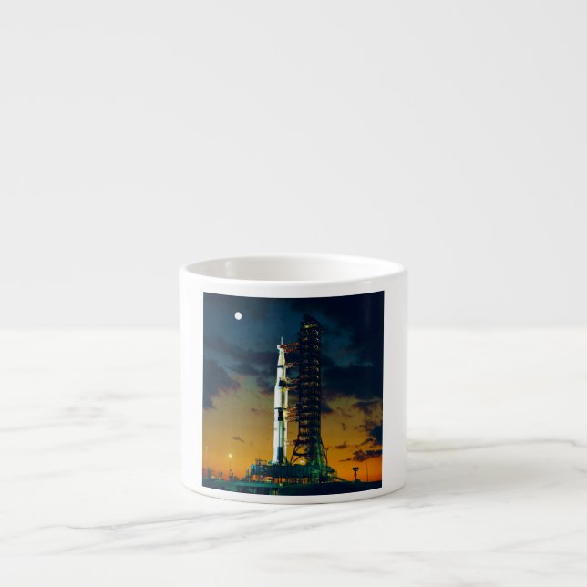 Apollo 4 Saturn V on Pad A Launch Complex 39 Espresso Cup (Front)