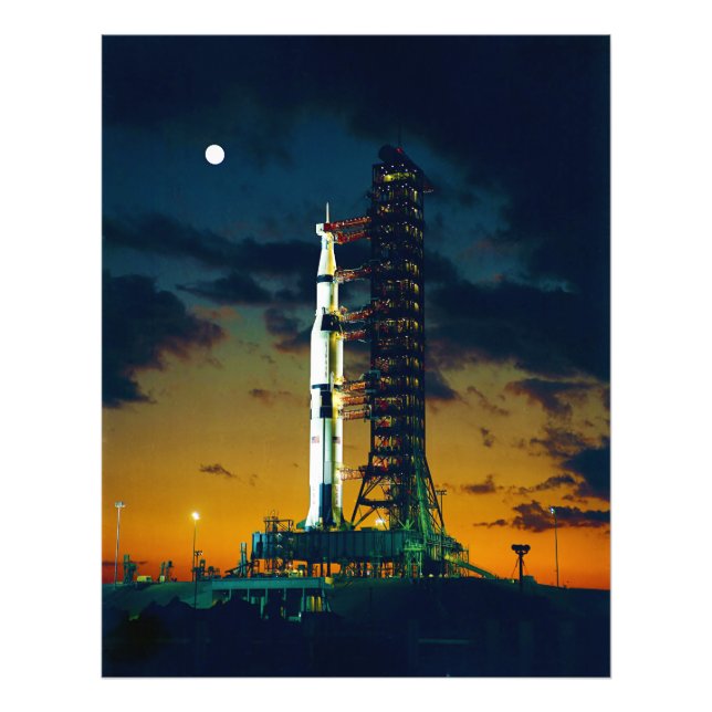 Apollo 4 Saturn V on Pad A Launch Complex 39 Photo Print (Front)