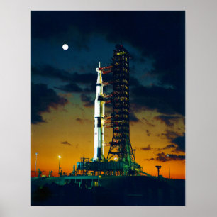 Apollo 4 Saturn V on Pad A Launch Complex 39 Poster