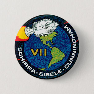 Apollo 7 NASA Mission Patch Logo 6 Cm Round Badge