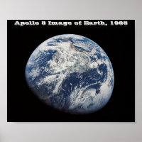 Apollo 8 image of Earth, 1968