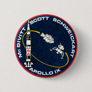 Apollo 9 NASA Mission Patch Logo 6 Cm Round Badge