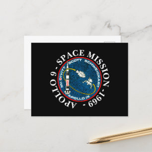 Apollo 9 Space Mission 1969 Insignia Postcard
